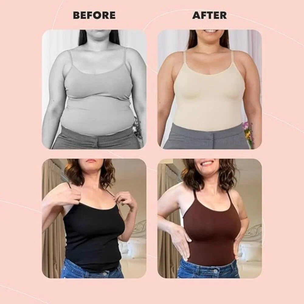 Shapermint | Black Essentials All Day Every Day Scoop Neck Cami | XL - Picture 11 of 13